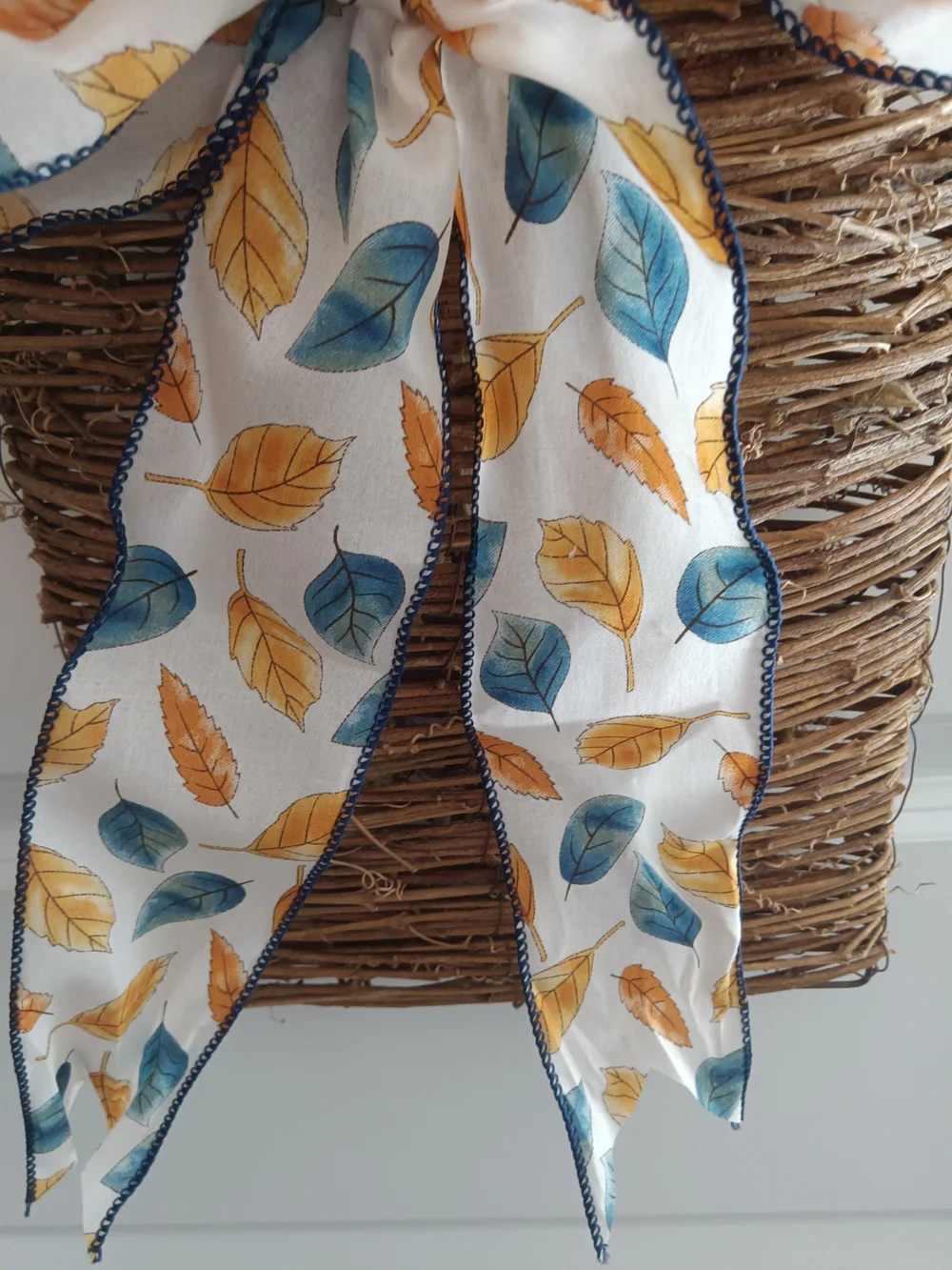 Autumn Orange Floral Hanging Basket by